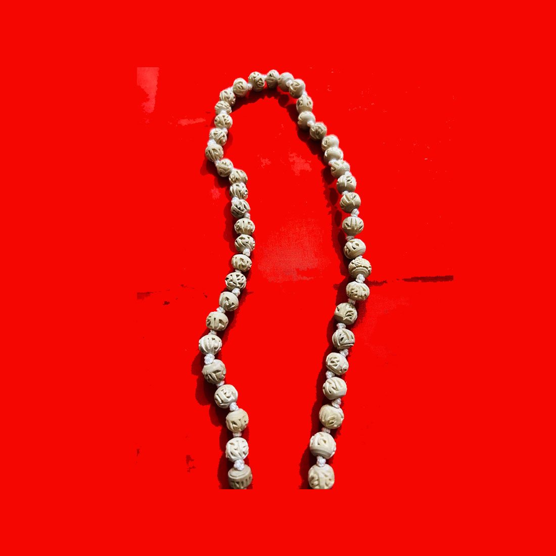 Tulsi Japmala with 108 Carving Beads - Image 2